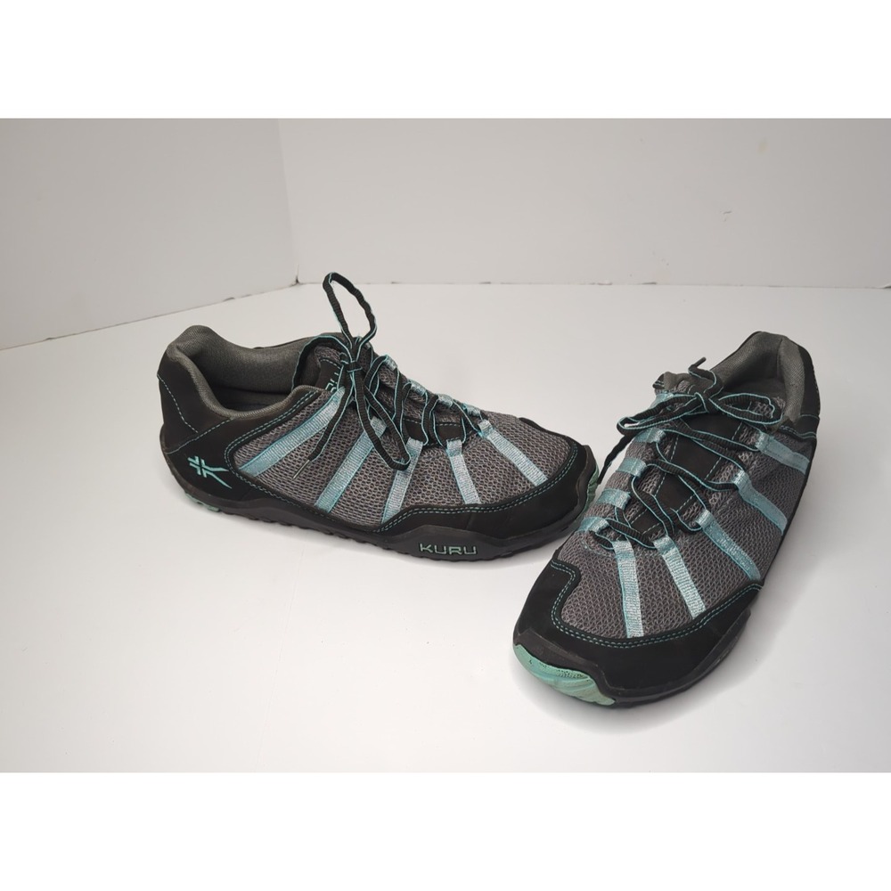 KURU Chicane Womens 11 Black Gray Hiking Trail Walking Shoes Planter Fascitis